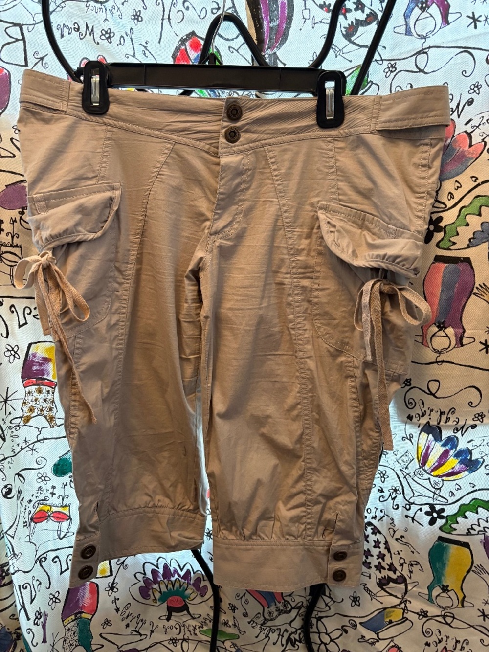 Nitrogen retro light weight cotton  peddle pusher pant